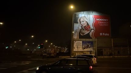 CH Fala na naszym wallboardzie na obwodnicy śródmiejskiej w Szczecinie