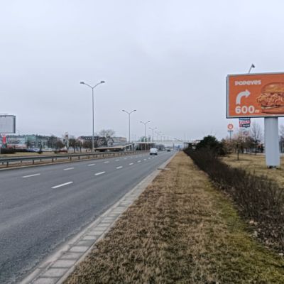 Popeyes z nową tablicą kierunkow na przy Struga w Szczecinie