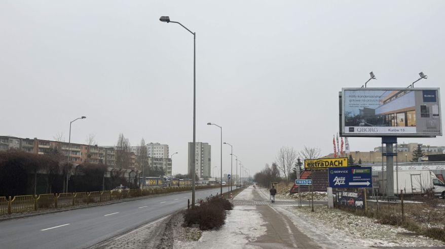 Apteki DOZ z nową tablicą kierunkową w Szczecinie przy Południowej