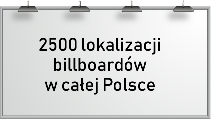 2500 lokalizacji bilbordów w całej Polsce