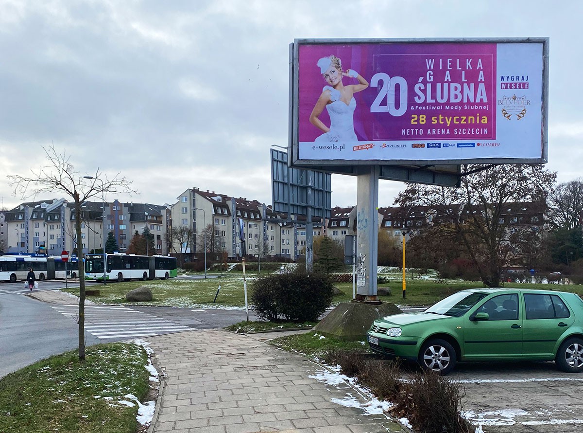 20 wielka gala ślubna na billboardach w Szczecinie